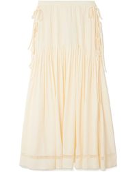 Rabanne - Rabanne Side Bow Detailed Midi Skirt - Lyst