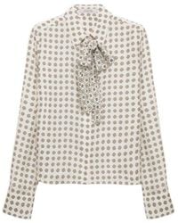 Dorothee Schumacher - Tie Neck Printed Top - Lyst