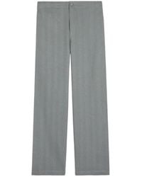 Tod's - Herringbone Drawstring Linen Trousers - Lyst
