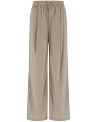 Herno - Drawstring Wide-Leg Trousers - Lyst