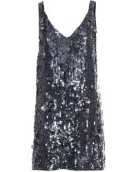 P.A.R.O.S.H. - Sequin Embellished V-Neck Dress - Lyst