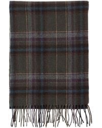 Polo Ralph Lauren - Checked Fringed Scarf - Lyst