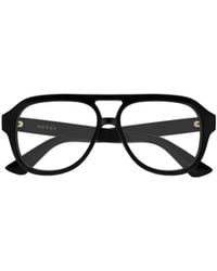 Gucci - Aviator Eyeglasses - Lyst