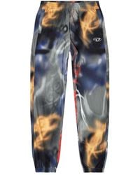 DIESEL - Nylon Pants With All-Over Print - Lyst