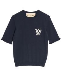 Valentino - Embroidered Wool Top - Lyst
