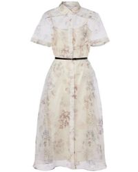 Altuzarra - Kiera Floral Silk Midi Dress - Lyst
