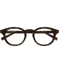 Saint Laurent - Eyewear Round Frame Glasses - Lyst
