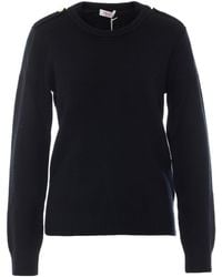 Liu Jo - Button-Shoulder Knitted Sweater - Lyst
