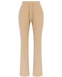 Nanushka - Drawstring Knitted Flared Trousers - Lyst