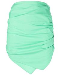 The Attico - Gathered-Detail Miniskirt - Lyst