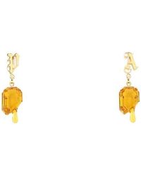 Palm Angels - Melting Stones Lettering Earrings - Lyst