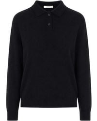The Row - Long-Sleeve Polo Shirt - Lyst