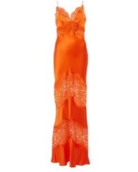 Rebecca Vallance - Adira Lace-Trimmed Silk Satin Slip Dress - Lyst
