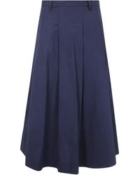 Seventy - Pleat-Detail Skirt - Lyst