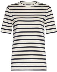 Jil Sander - Striped Jersey T-Shirt - Lyst