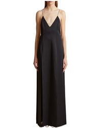 KHAITE - The Nonya V-Neck Sleeveless Dress - Lyst