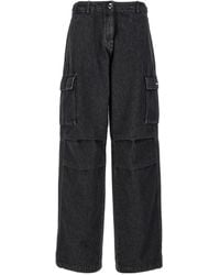 Coperni - Denim Wide Leg Cargo Work Denim Pants - Lyst