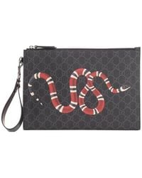 Gucci - Gg Pouch With Kingsnake - Lyst
