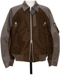 Sacai - Twill Collared Zip-Up Blouson - Lyst