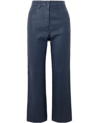 JOSEPH - Duke Leather Casual Pants - Lyst