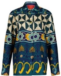La DoubleJ - La Doublej Boy Graphic-Printed Satin Shirt - Lyst