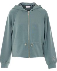 Liu Jo - Zip-Up Hooded Sweatshirt - Lyst
