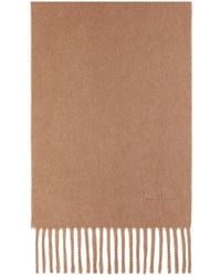 Max Mara - Fringed Logo-Embroidered Scarf - Lyst