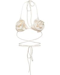 Magda Butrym - Floral Strappy Triangle Bikini Top - Lyst