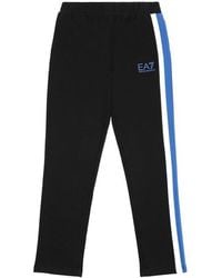 EA7 - Logo Side Striped Sweatpants - Lyst