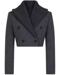 DIESEL - Double-Breasted Short Suit Jacket - Lyst