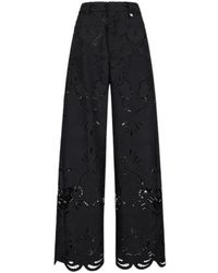 GIUSEPPE DI MORABITO - Scalloped-Hem Lace Trousers - Lyst