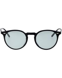 Oliver Peoples - Oval Frame Sunglasses - Lyst