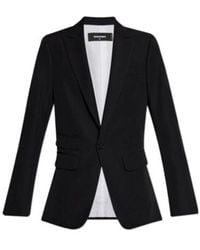 DSquared² - Long-Sleeved Single-Breasted Tailored Blazer - Lyst