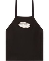 DIESEL - T-Wilight Logo Plaque Top - Lyst