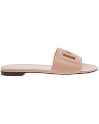 Dolce & Gabbana - Dg Logo Cut Out Slides - Lyst