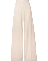Nili Lotan - River Wool Wide-Leg Casual Pants - Lyst