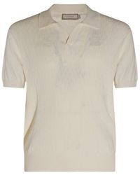 Canali - Textured Knit Polo Top - Lyst