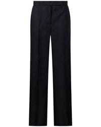 Max Mara - Pressed-Crease Wide-Leg Trousers - Lyst