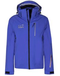 EA7 - Logo Long-Sleeved Casual Jacket - Lyst