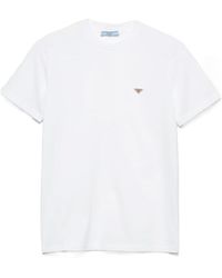 Prada - Short-Sleeved Crewneck T-Shirt - Lyst