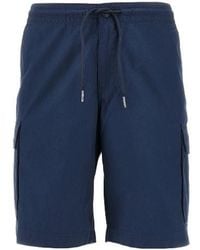 Emporio Armani - Button Detailed Drawstring Shorts - Lyst
