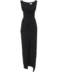 Vivienne Westwood - Panther Gathered Asymmetric Maxi Dress - Lyst