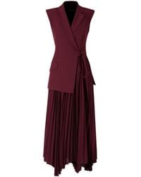 Jonathan Simkhai - Pleated Asymmetric-Hem Dress - Lyst