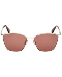 Max Mara - Square Frame Sunglasses - Lyst