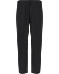 Lardini - Elastic-Waist Straight-Leg Pants - Lyst