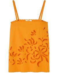 Vita Kin - Sisi Embroidered Broderie Anglaise Cotton Top - Lyst