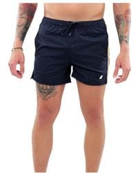 K-Way - Logo Swim Trunks - Lyst