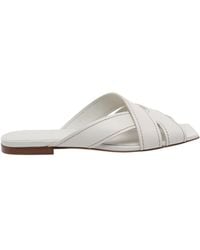 Tod's - Cross-Strap Flat Sandals - Lyst