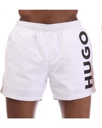 BOSS - Abas Logo Print Swim Shorts - Lyst