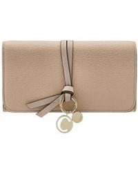 Chloé - Chloé Logo Charm Laced Wallet - Lyst